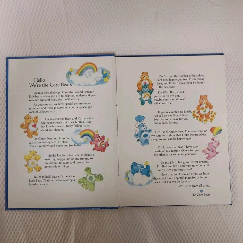 Care Bears Sweet Dreams For Sally Book 1983 Parker Brothers (Hardcover)